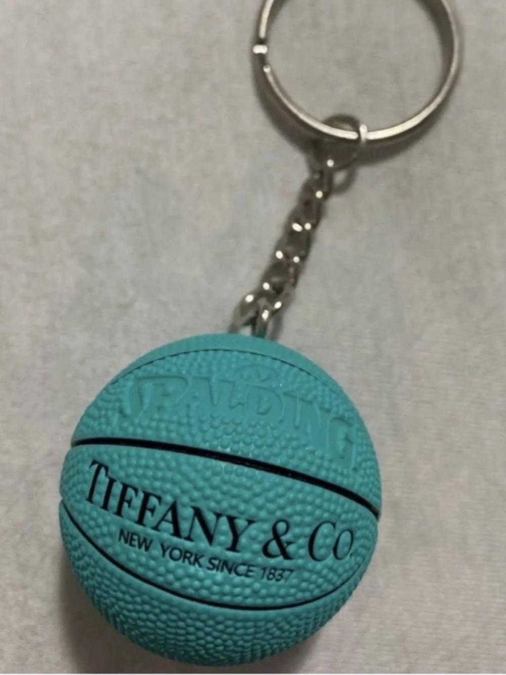Tiffany & Co. Mini Basketball Keychain in Tiffany Blue Spaulding viral custom - Picture 2 of 2
